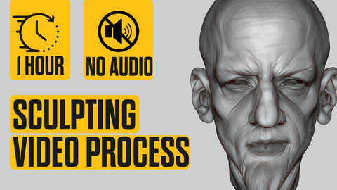 1 Hour Sculpting a Head Without Reference - Sculpt Video Process