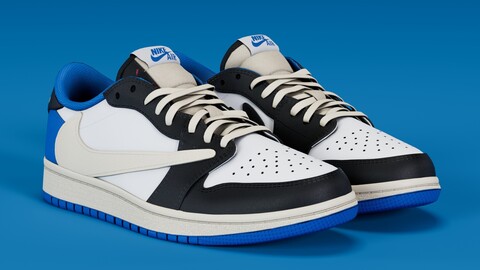 Fragment x Air Jordan Military Blue