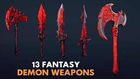 13 Fantasy Demon Weapons