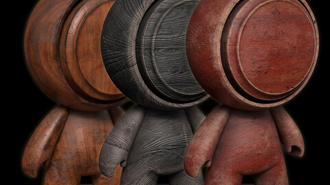 Smart Materials 02- Old Wood Materials for Substance 3D Painter