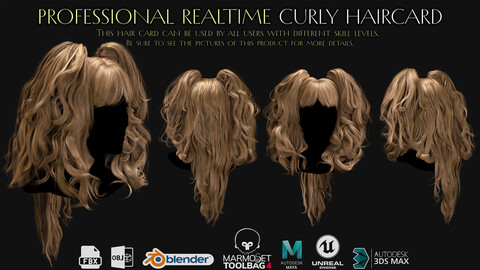 Professional Realtime Curly Haircard