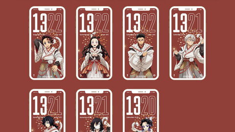 Kimetsu no Yaiba Chinese Lunar New Year Wallpapers