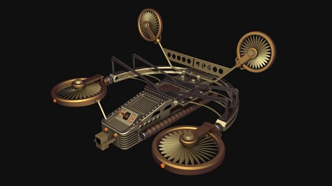 Steampunk flying machine