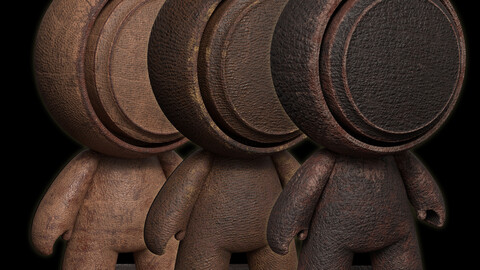 Smart Materials 03- Damaged Leather Materials for Substance 3D Painter