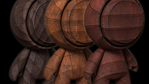 Smart Materials 04- Damaged Leather Materials for Substance 3D Painter