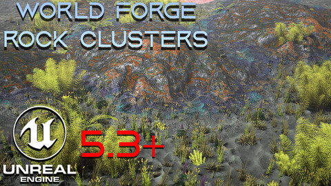 WF Rock Cluster Collection 01 - Unreal Engine 5.3 - 5.5 Nanite