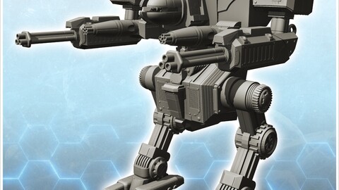 Fumenar combat robot (3) | STL for 3D Printing Printer | Hard Surface