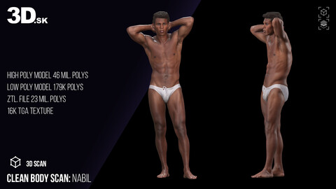 Clean Body 3D Scan | Nabil Underwear