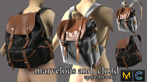 bag for game made in marvelous designer