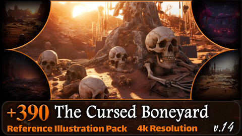 390 The Cursed Boneyard Reference Pack | 4K | v.14