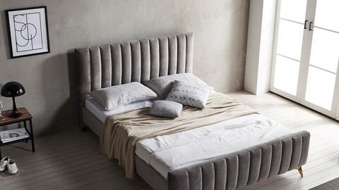 Mood Color Velvet Bed