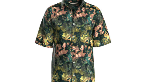 Mens Relaxed Fit shirt with all over print