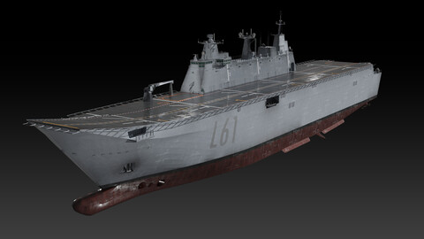 SPS Juan Carlos I aircraft carrier game ready model