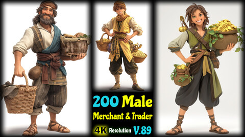 200 Male Merchant & Trader - 4K Resolution - V.89