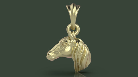 Horse Pendant 3Dprint File