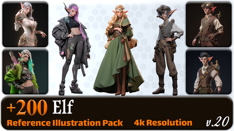 200 Elf Reference Pack | 4K | v.20