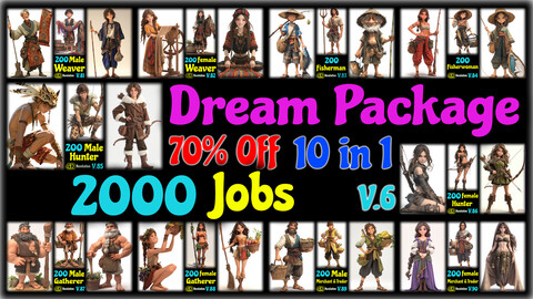 2000 Dream Package (Jobs) - 4K - 10 in 1 - 70% Off - V.6