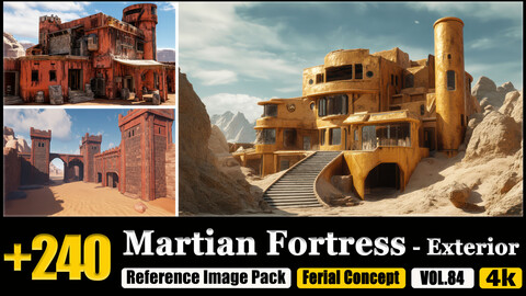 240 Martian Fortress - Exterior Reference Image Pack v.84 |4K|