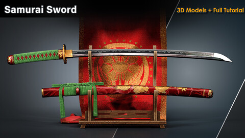 Samurai Sword / 3D Model+Full Tutorial