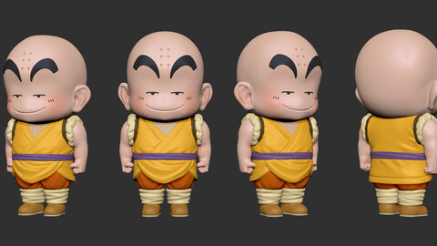 Krillin Kid 3D print model