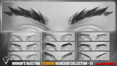 Women’s Realtime Eyebrow Haircard Collection - v1