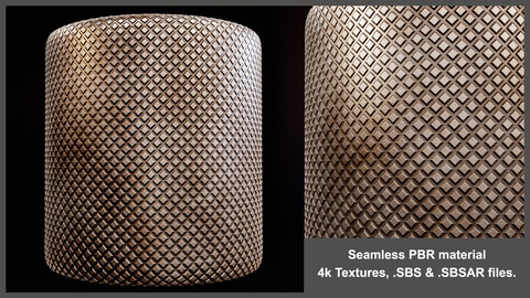 Grippy Metal Seamless Material Textures (Substance, grippy, pattern, anti slip, hatching, grooved, knurled, ribbed, grained, steel)