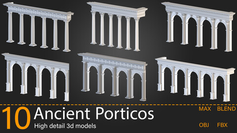 10-Ancient porticos-Kitbash