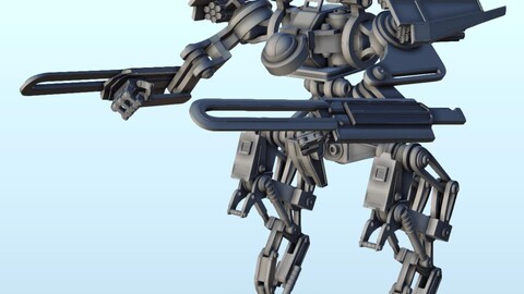 Sumis combat robot (12) | STL for 3D Printing Printer | Hard Surface