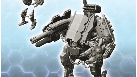 Behdros combat robot (10) | STL for 3D Printing Printer | Hard Surface