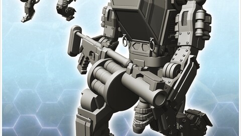 Zuhteus combat robot (18) | STL for 3D Printing Printer | Hard Surface