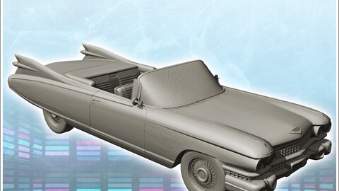 Cadillac Eldorado 6th generation car (2) | STL for 3D Printing Printer | Hard Surface