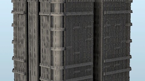 Luxurious appartment block 5 | STL for 3D Printing Printer | Hard Surface