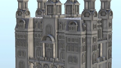 Retro luxurious palace 13 | STL for 3D Printing Printer | Hard Surface