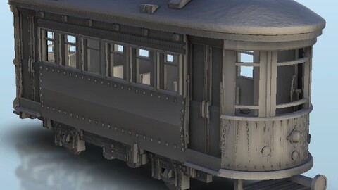 Retro tramway | STL for 3D Printing Printer | Hard Surface