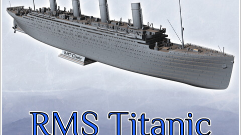 RMS Titanic British ocean liner (316 high-detailed parts) (SLA resin version) | STL for 3D Printing Printer | Hard Surface