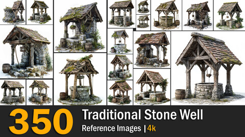 Traditional Stone Well | Reference Images | 4K