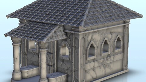 Indian stone house 7 | STL for 3D Printing