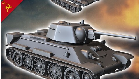 T-34-76 M1942 | STL for 3D Printing Printer | Hard Surface