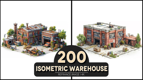 Isometric Warehouse 4K Reference/Concept Images