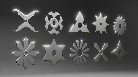 Shuriken set of 10