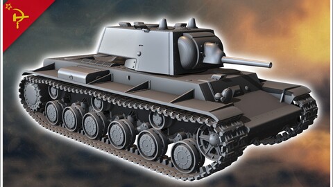 KV-1 M1939 | STL for 3D Printing Printer | Hard Surface