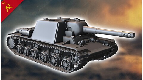 KV-7 U-18 (152mm) | STL for 3D Printing Printer | Hard Surface