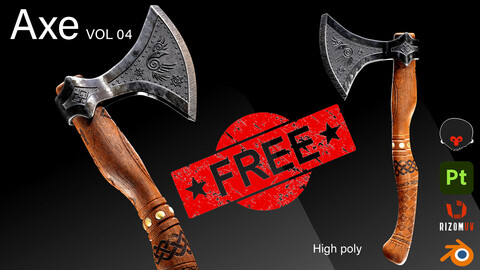 Free Axe / 3D Model / Vol 04