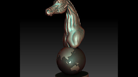 3D MODEL FOR 3D PRINTER, Arabian Horses Katara