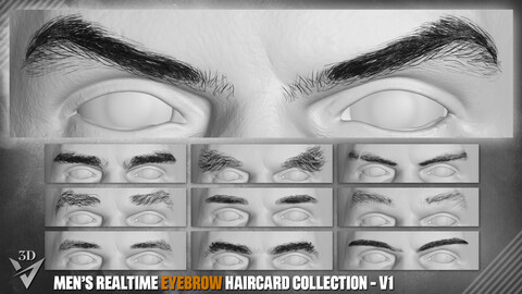 Men’s Realtime Eyebrow Haircard Collection - v1