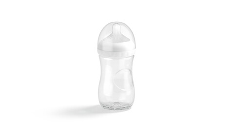 Empty Plastic Baby Bottle - transparent children milk feeding container