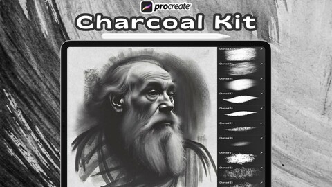 40+ Procreate Charcoal Brushes , Pastel , Procreate Pencil , Charcoal Procreate Brushes , Charcoal Shaders, Digital Brushes For Procreate ,