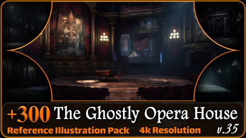 300 The Ghostly Opera House Reference Pack | 4K | v.35