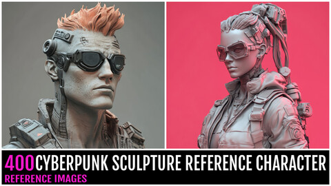 400 CYBERPUNK SCULPTURE REFERENCE CHARACTER