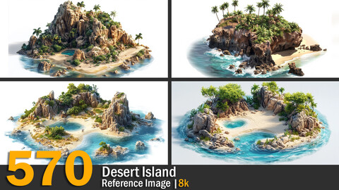 Desert Island | Reference Images | 8K